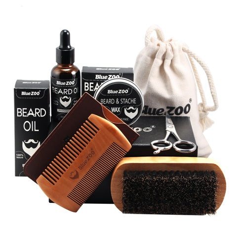 Black Bluezoo Beard Set Beard Oil