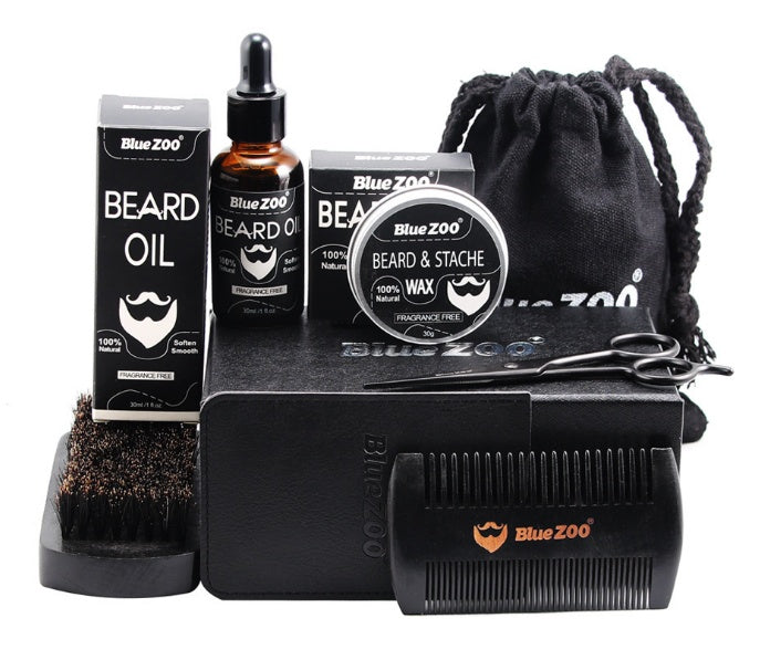 Black Bluezoo Beard Set Beard Oil