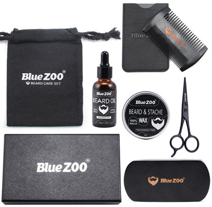 Black Bluezoo Beard Set Beard Oil