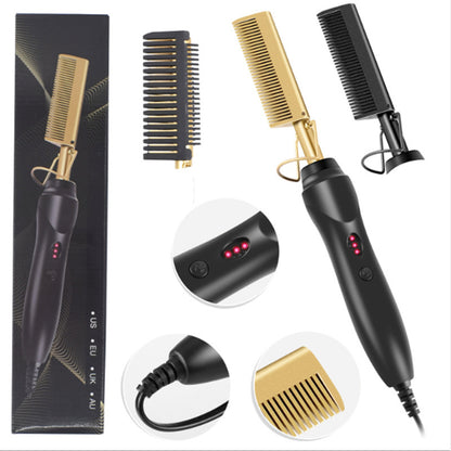 Electric Straight Hair Curling Comb