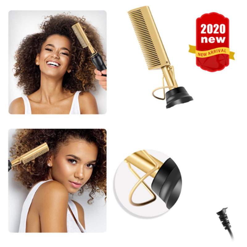 Electric Straight Hair Curling Comb