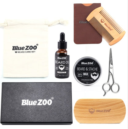 Black Bluezoo Beard Set Beard Oil