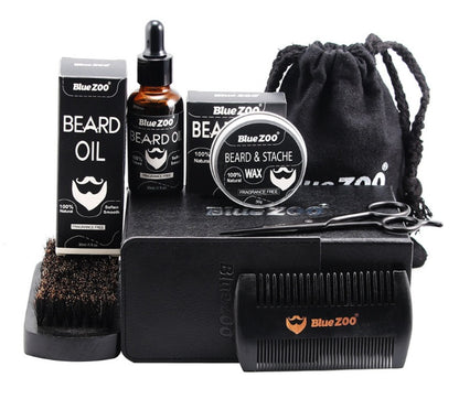 Black Bluezoo Beard Set Beard Oil