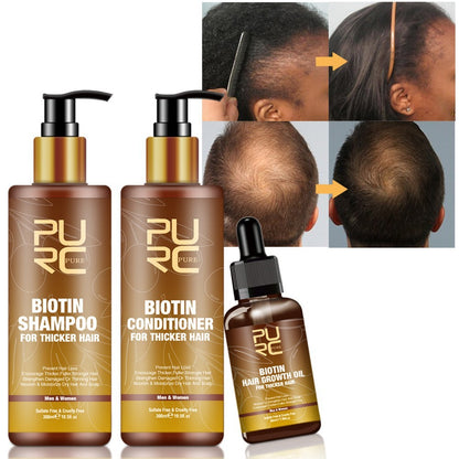 Hair Care Ginger Biotin Three-piece Shampoo Conditioner