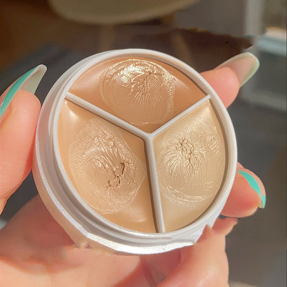 Hot Sell Tri-Color Concealer Foundation